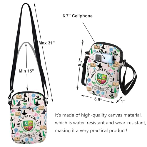 VAMSII Witch Inspired Crossbody Bag Shiz Universities Gift Shiz University Alumni Musical Shoulder Bag2