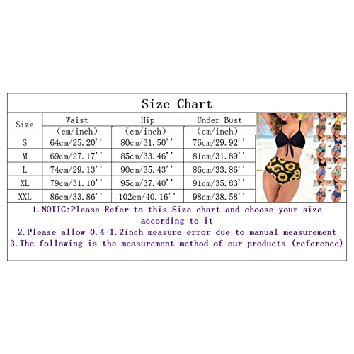 Swimsuits For Teens Women Figh Waist Sling Fashionable Printing Multicolor Sexy Split Bikini Swimsuit #TOP4