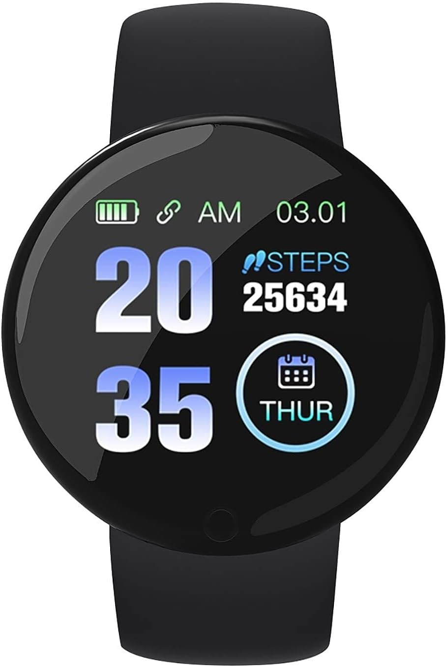 KASTWAVE Smart Watch for Men Women Android, 1.3" HD Screen, IP65 Waterproof Fitness Watch, 100+ Sports Trackers, Heart Rate and Blood Pressure Fitness Tracker, Sleep Calorie Tracking Watch