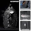 Fenruien Sling Bag for Men&Women with USB Charging Port, Premium Shell Anti-Theft Cross body Backpack Waterproof Shoulder Pack 11 inch Single Strap for Business Travel Hiking Daily, L, Traveling #4