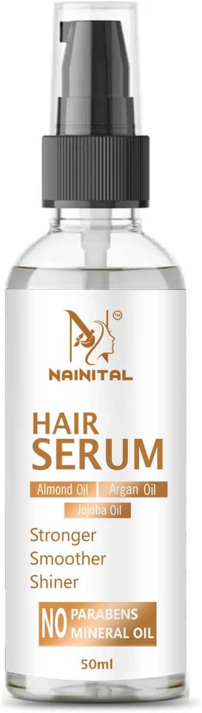 Nainital Serum for Women & Men|All Hair Types for Protection and Shine, For Dry, Flyaway & Frizzy Hair |With Argan Oil |50ml