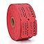 Amazon.com : L LIKED White Raffle Tickets Double Rolls with ...