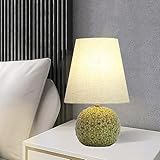 Lámpara Escritorio Modern Minimalista Europea Lámpara De Cama Bedside Lámpara De Mesa pantalla de tela cerámica Lamparas de mesita de noche Salón Decoración dormitorio comedor Sala de Estar (B)