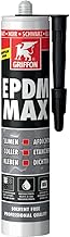 EPDM MAX Universal Tin Glue and Sealant Black 465 g Griffon