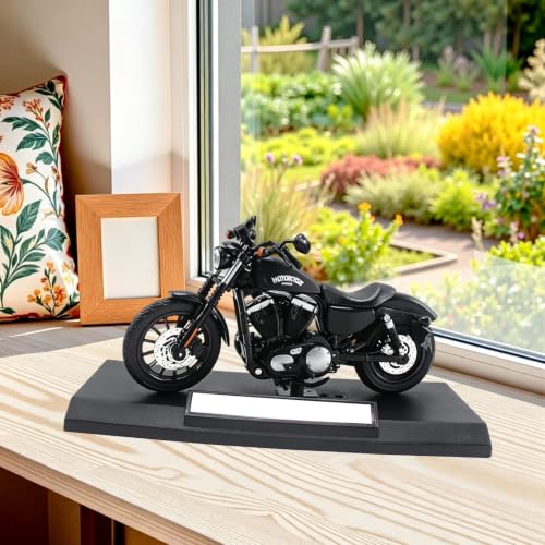 Image of costume Motorcycle Model, Detailed Motorbike Replica for Collectors, Dirt Motorbike with Movable Parts, Mini Motorbike for Display and Play, Black Finish, 17.5x9.5 cm Dimensions