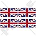 BRITANNIQUE UNION JACK Drapeau du Royaume-Uni Bretagne UK, 50mm Vinyle Autocollants, x4 Stickers