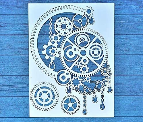 immix Chipboard Cutouts & Embellishments for Mixed Media/Scrapbooking/Cardmaking & Other DIY Crafts - semi Gear Size: 114mmx151mm.