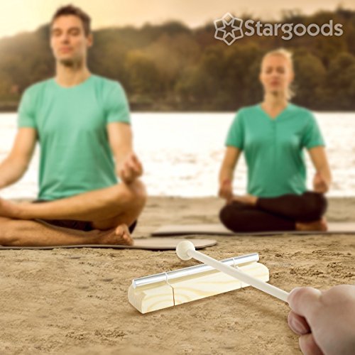 Energy Chime Solo Tone with Wooden Percussion Hammer, Classroom Meditation Bell, Set of 2 - Thumbnail 3