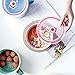 VanEnjoy 30oz Ceramic Bowl with Lid & Handle,Cherry Blossoms Among Snow Flake Pattern,Microwave for Instant Noodle Sara, Cereal Bowl