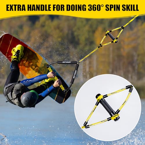 image for SETYPARY 75FT Wakeboard Rope and Handle, Floating Water Ski Rope for W