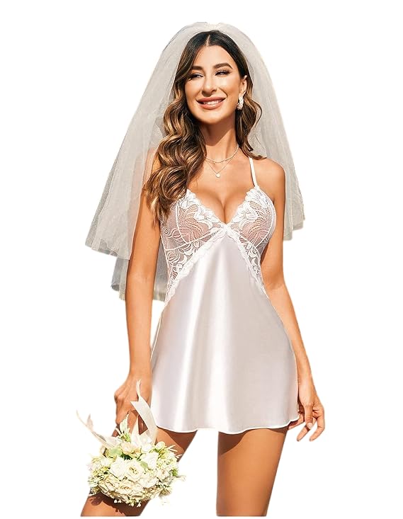 Satin Lingerie Set for Women with Beautiful Design | Super Soft Comfortable Lingerie Set for