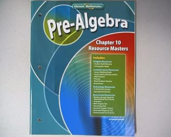 Unknown Binding Pre-Algebra, Chapter 10 Resource Masters Book