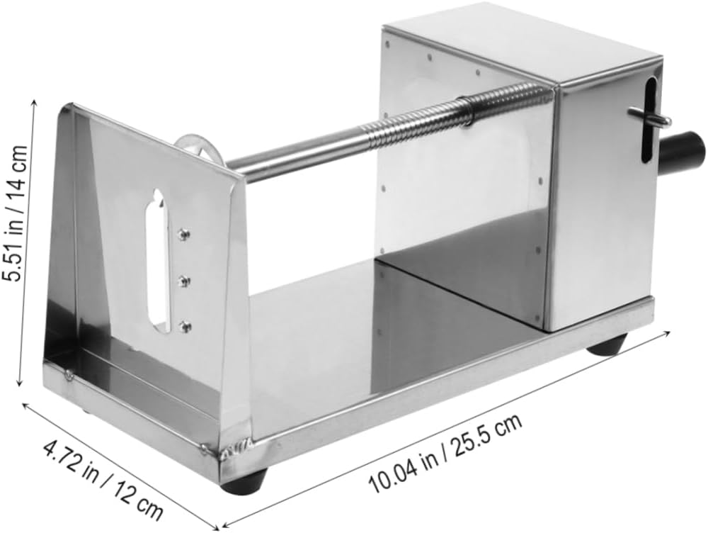 STOBAZA 3pcs Stainless Steel Potato Slicer Spiral Vegetable Cutter French Fry Tool Inserts Safe Easy Operation