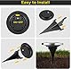 Boadw Solar Bodenleuchten, 4 Stück LED Solar Gartenleuchte IP65 Solarleuchte Gartenleuchte Wasserdicht Warmweiß [Energieklasse A+]