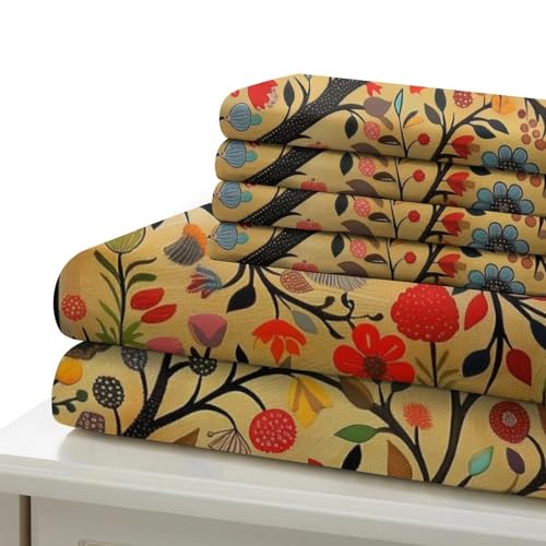Housse de couette imprimé 3D l'arbre de vie ensemble de literie microfibre King 3 pièces - 6