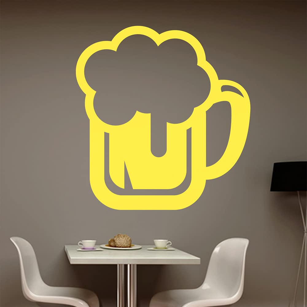 Beer Tankard Beer Barrel Drinking Glass Wall Sticker