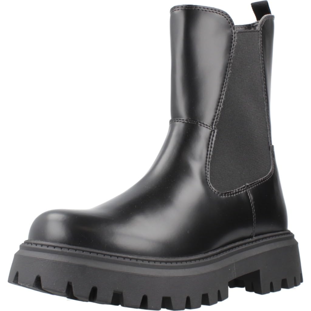 Geox J MAQUINNENS Girl Ankle Boot, Black, 33 EU, black, 1 UK
