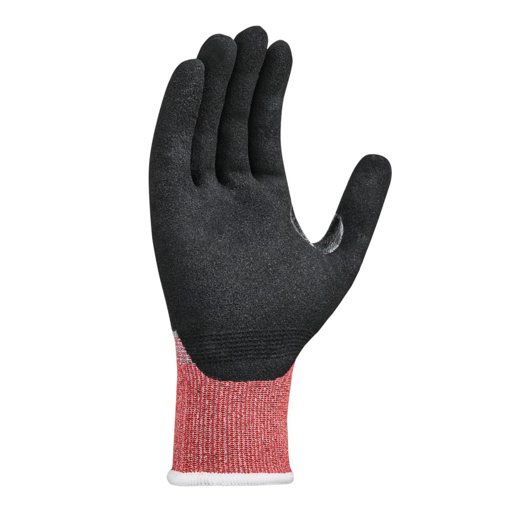 texxor 288 Stück Schnittschutz-Strickhandschuhe 2640, CUT F, grau-schwarz, 8/M, Karton, Schnittschutzhandschuhe, Arbeitshandschuhe, Küchenhandschuhe