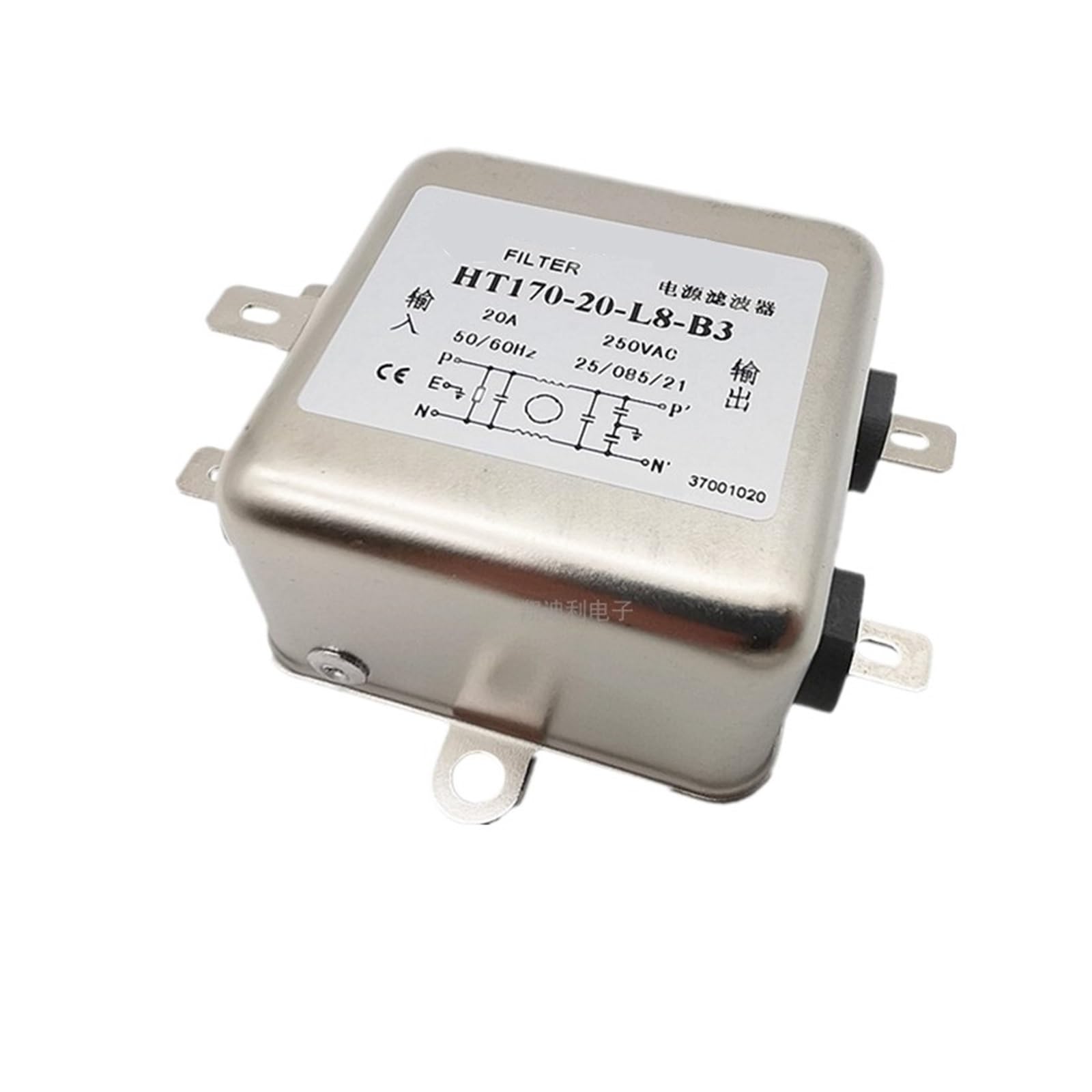 Filtro de potencia monofásico 220V HT170 de 10A a 30A para red eléctrica