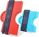 Medidor de contorno Ohuhu ACTUALIZADO. Medidor de perfiles, paquete de 2 medidores de contorno de 6'' y 10 ', herramienta para medir contornos anchos de 5.1''
