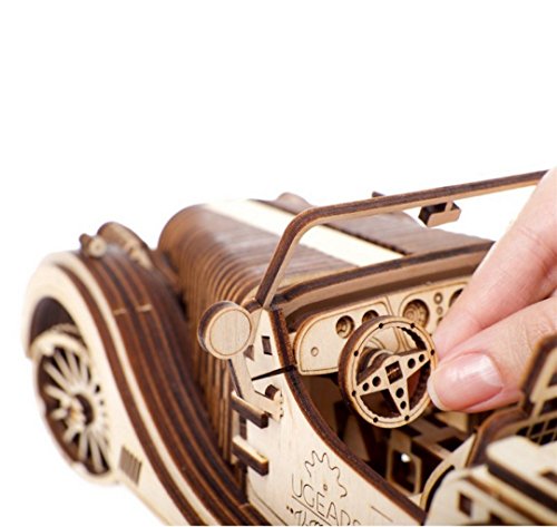 Ugears Mechanical Models Roadster Vm-01 3-D Wooden Puzzle #TOP6