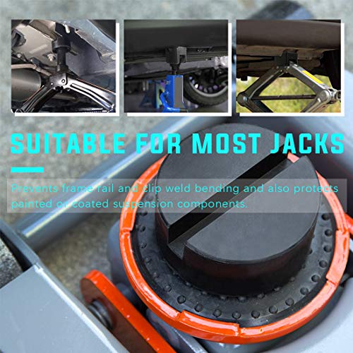 ایگرد | قیمت و خرید Swpeet 4 Pack 2 Types Sparta Floor Jack Pad Adapter for  Jack Stand 2-4 ton Universal Rubber Sparta Floor Slotted Frame Rail Pinch  Welds Protector