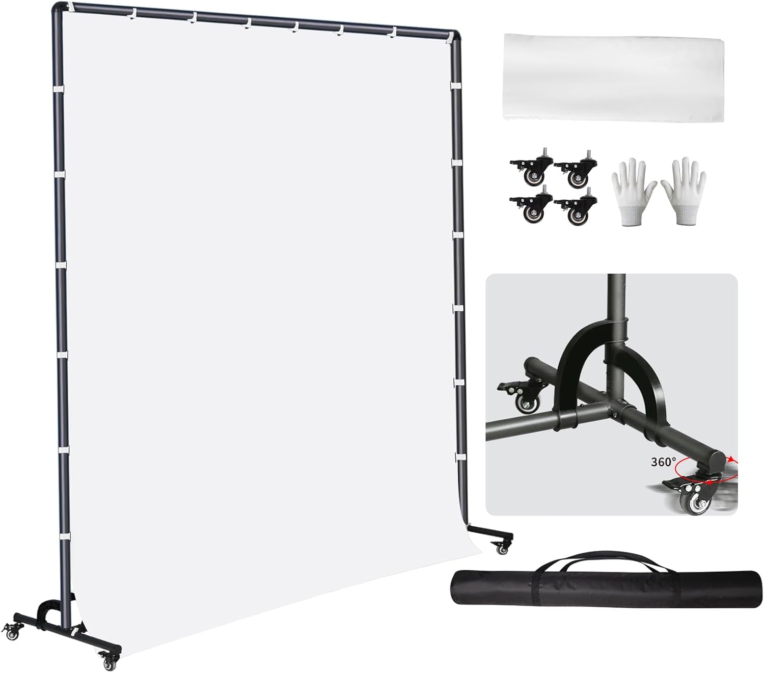 Mobilni stalak za pozadinu – cijeli pogled