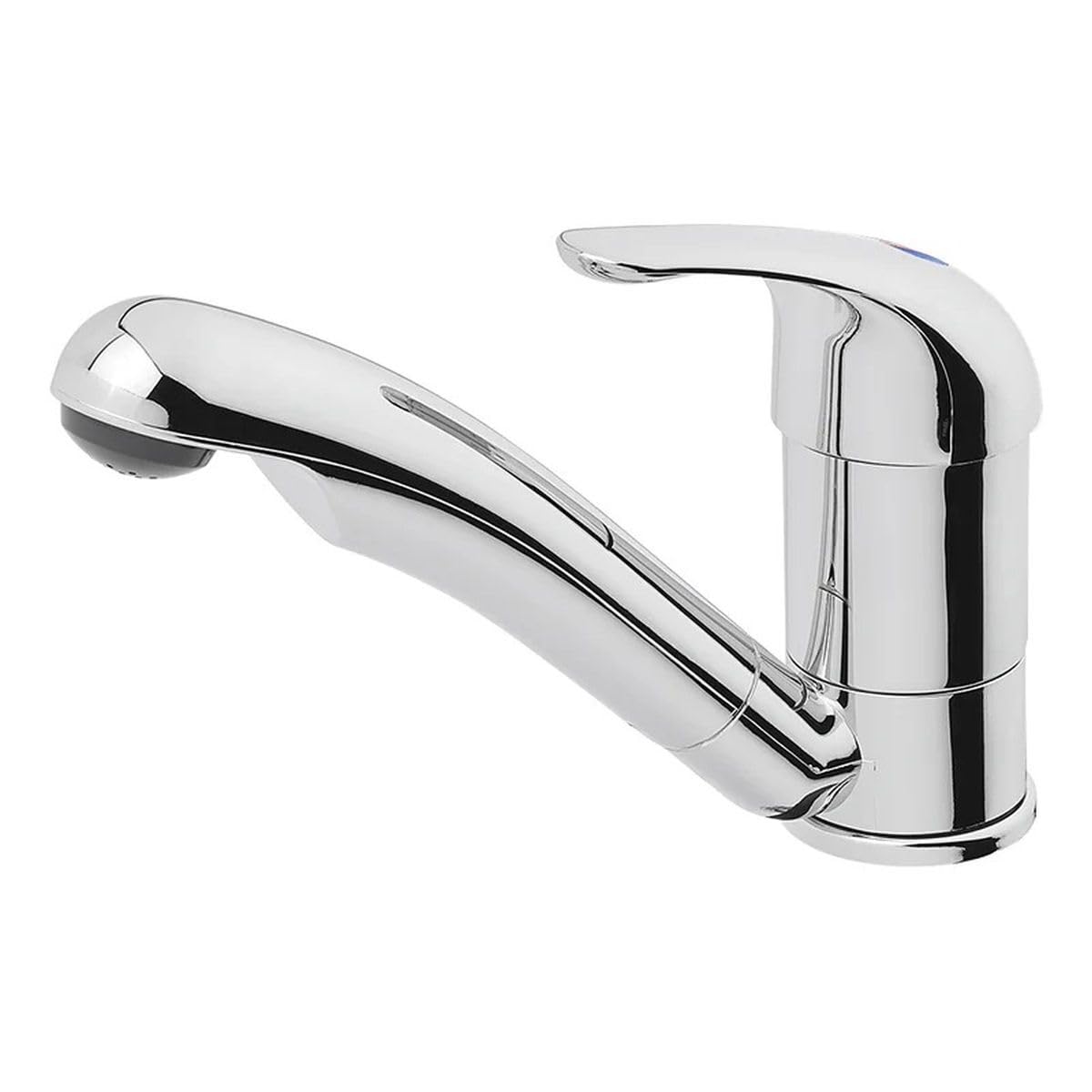 Zimno-ciepła bateria mieszakowa ceramiczna Carino 12 V Ø 33 mm chrom bateria kempingowa do przyczepy kempingowej