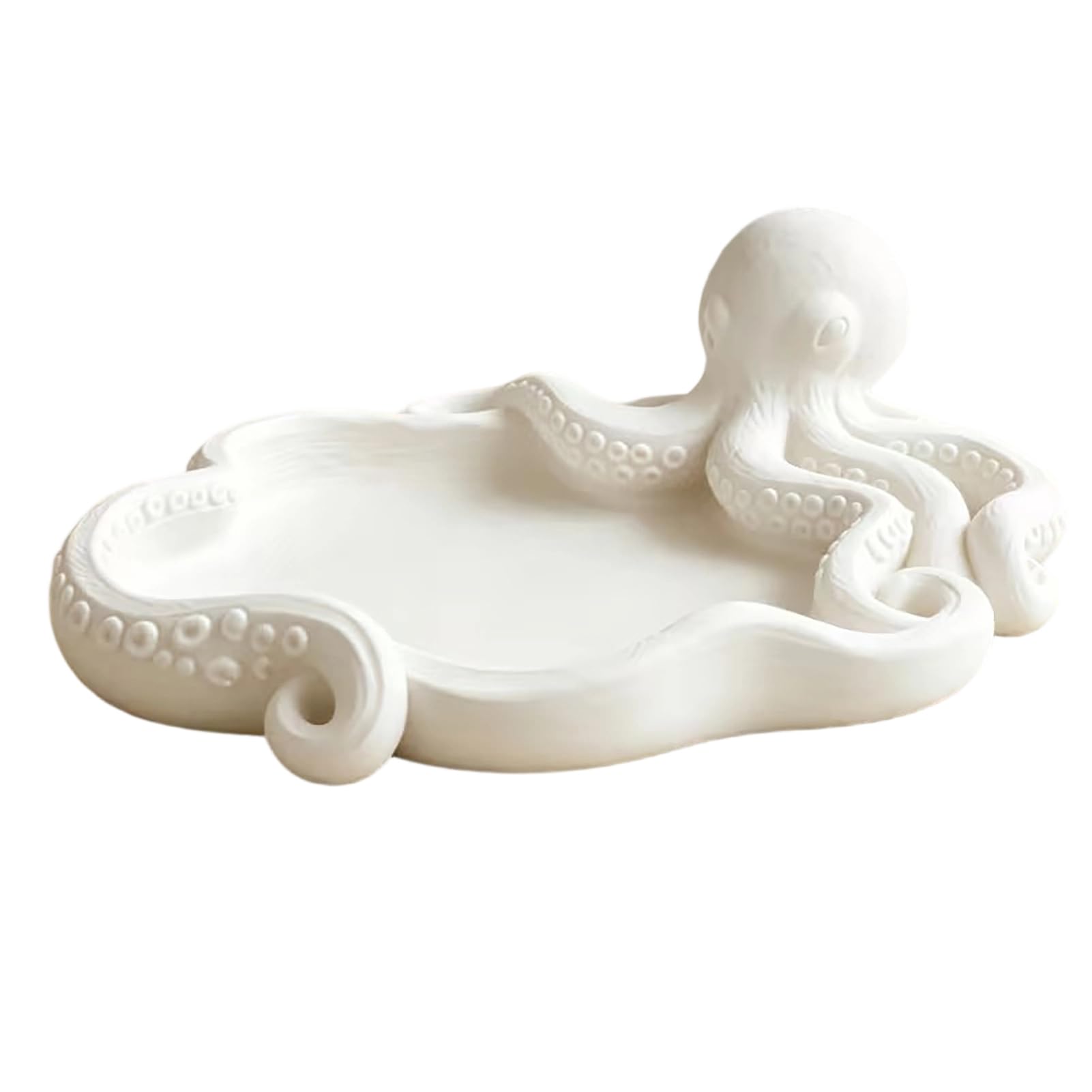 matumou 3D Printed Octopus Jewelry Tray, Ocean Earrings Necklace Ring Dish Tray, Decorative Keys Trinkets Holder Organizer Tray