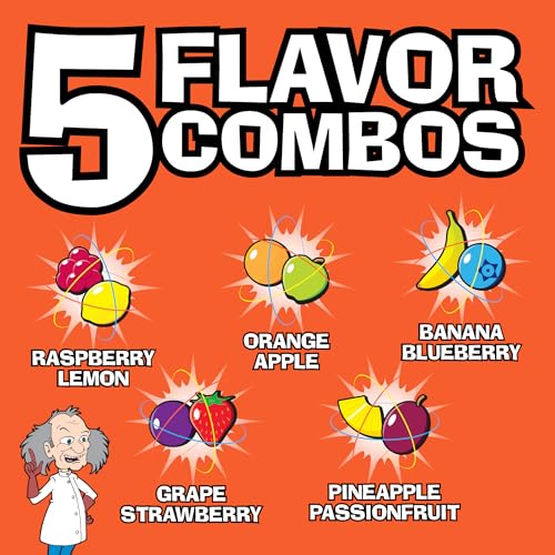 TOXIC WASTE - Nuclear Fusion Hazardously Sour Candy - Raspberry-Lemon, Pineapple-Passionfruit, Grape-Strawberry, Banana-Blueberry, & Orange-Apple Flavors - 1.48 oz. Drums - 3 Pack