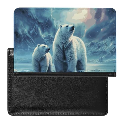 Porte-passeport étanche rouge Ours Polaire pour organiser vos documents de voyage