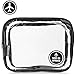 Clear Toiletry Bag | TSA Carry-On Approved | Quart Sized | Cosmetic Makeup Pouch For Travel | Compliant With 3-1-1 Rule | Durable PVC Plastic | Heavy Duty Zipper