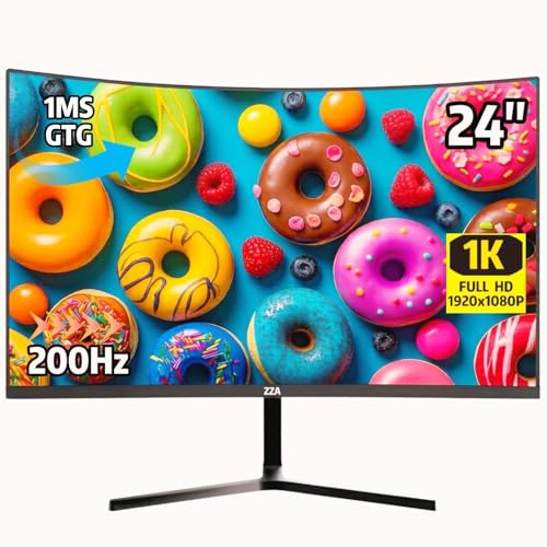 Image of 24inch Gaming Monitor, 1080P Computer Monitor, AMD FreeSync, Low Motion Blur, Eye Care for Home Office & PS5, DisplayPort & HDMI, VESA Wall Mount - Black