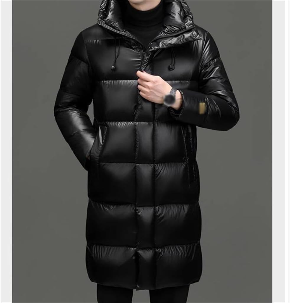 White goose down in the long jacket male winter new add thick warm hooded coat