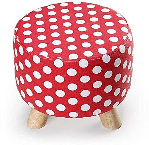 Tabouret de canapé en tissu européen et piètement en bois massif
