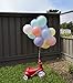 HomyBasic 12 in Assorted Pastel Color Balloons for Birthday Parties ( Pack of 100 with 50M Ribbon )