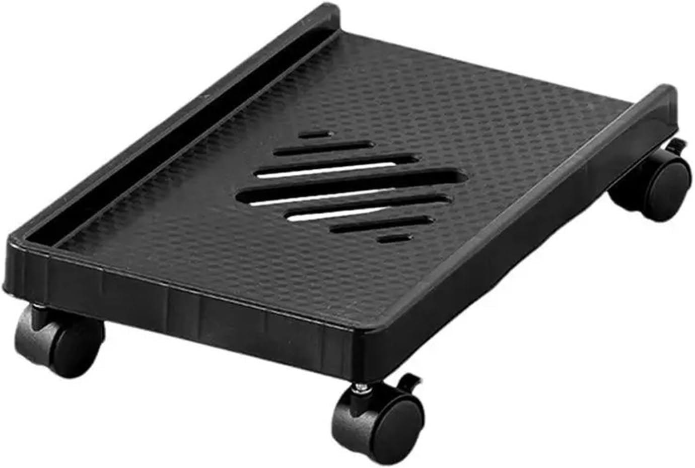 Soporte rodante, | Carro for computadora con soporte for CPU, soporte de torre móvil ventilado con 4 ruedas giratorias