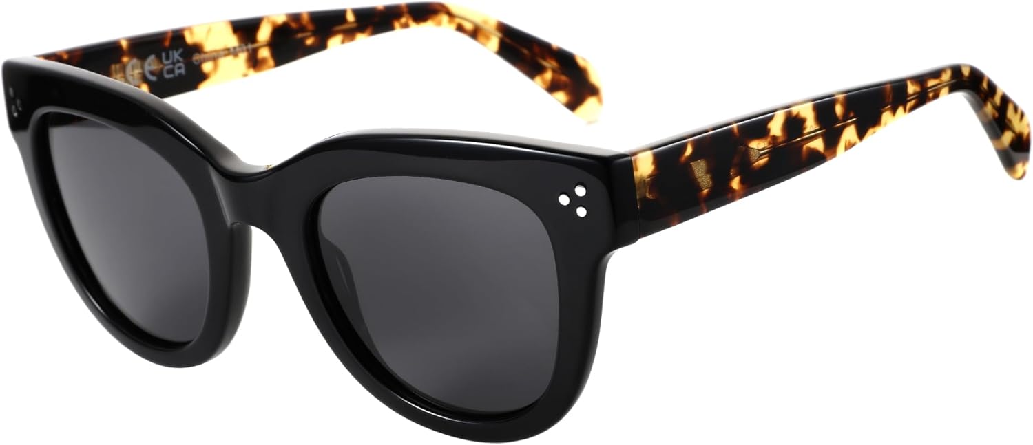 ZENOTTIC Trendy Polarized Sunglasses for Women: Round Sun Glasses for Ladies - Retro Classic Shades UV400 Protection