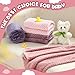 Frienda 4 Pcs Baby Fuzzy Blanket Fluffy Baby Blanket for Boys Girls Soft Warm Infant Newborn Toddler Receiving Nursery Bed Supplies, 32 x 24 Inch(Pink Color)