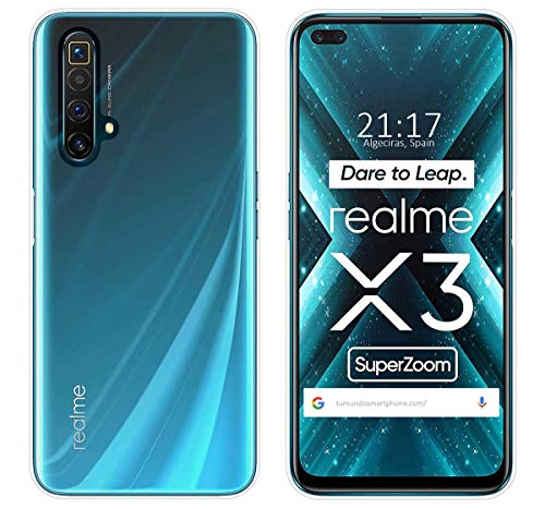 Tumundosmartphone Funda Silicona Gel TPU Transparente para Realme X3 SuperZoom / X50 5G