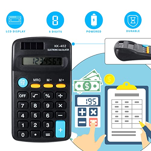 Pocket Size Mini Calculators Handheld Angled 8-Digit Display Calculator Basic Standard Calculators Small Accounting Desktop Calculator For Office School And Home (48 Pieces) #TOP2