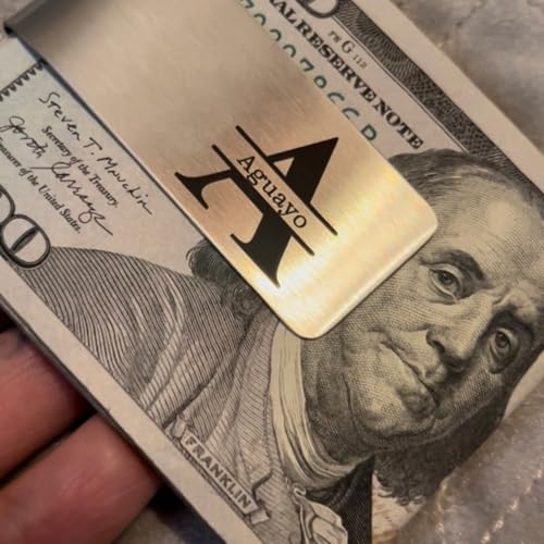 Custom Money Clip Laser Engraved Name Metal Money Clip for Dad Husband Gift Family Wedding Groomsman Gift,Birthday2