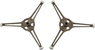 E-outstanding 2 Pcs Triple Arm Microwave Turntable Ring, Rotating Ring Roller, Small Glass Plate Tray Support, Replacement Inner ring for 9.6inch Microwave Oven Glass Turntable Plate