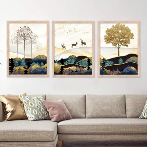 Image of kotart Modern Wall Art Framad Painting for Wall Decoration - Wall Paintings for Living Room, Bedroom - Big Size Wall Painting (Art 11, 13x17 inch)