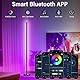 NIKYJM LED Stehlampe Wohnzimmer 145cm RGB Stehlampe Dimmbar Standleuchte LED Ecklampe mit Fernbedienung und APP, 16 Millionen Farben, 300 Szenenmodi Musikmodi DIY-Modus für Wohnzimmer Wohnzimmer Büro