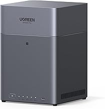 UGREEN NASync DH4300 Plus 4-Bay Desktop NAS, 2,5 GbE-LAN-Port, 8GB LPDDR4X RAM, NFC EIN-Berührungs-Verbindung, KI Familien und Babyalbum, Persönliche Cloud für Heim/Office (Ohne HDD)