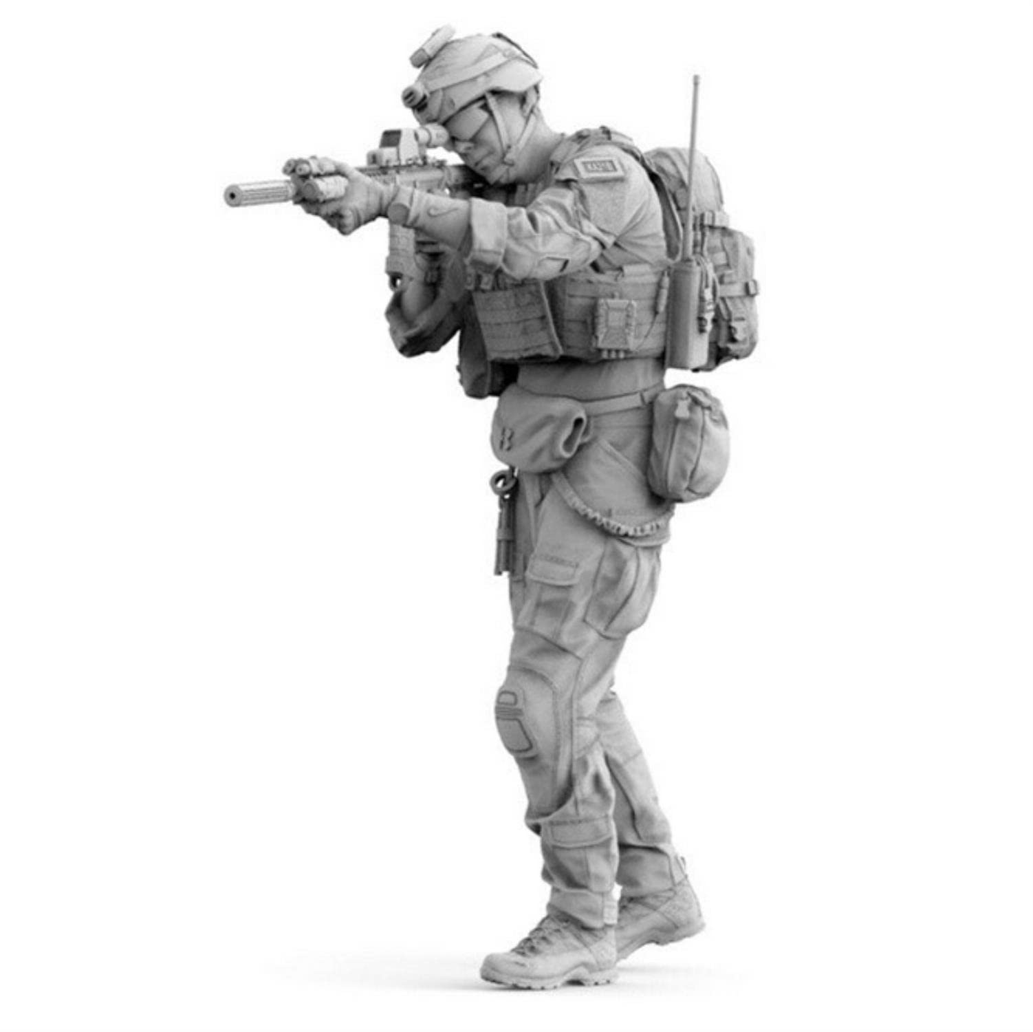 1/16 Figure in Resina Model Kit GK US Army Kit smontato e Non Verniciato S144