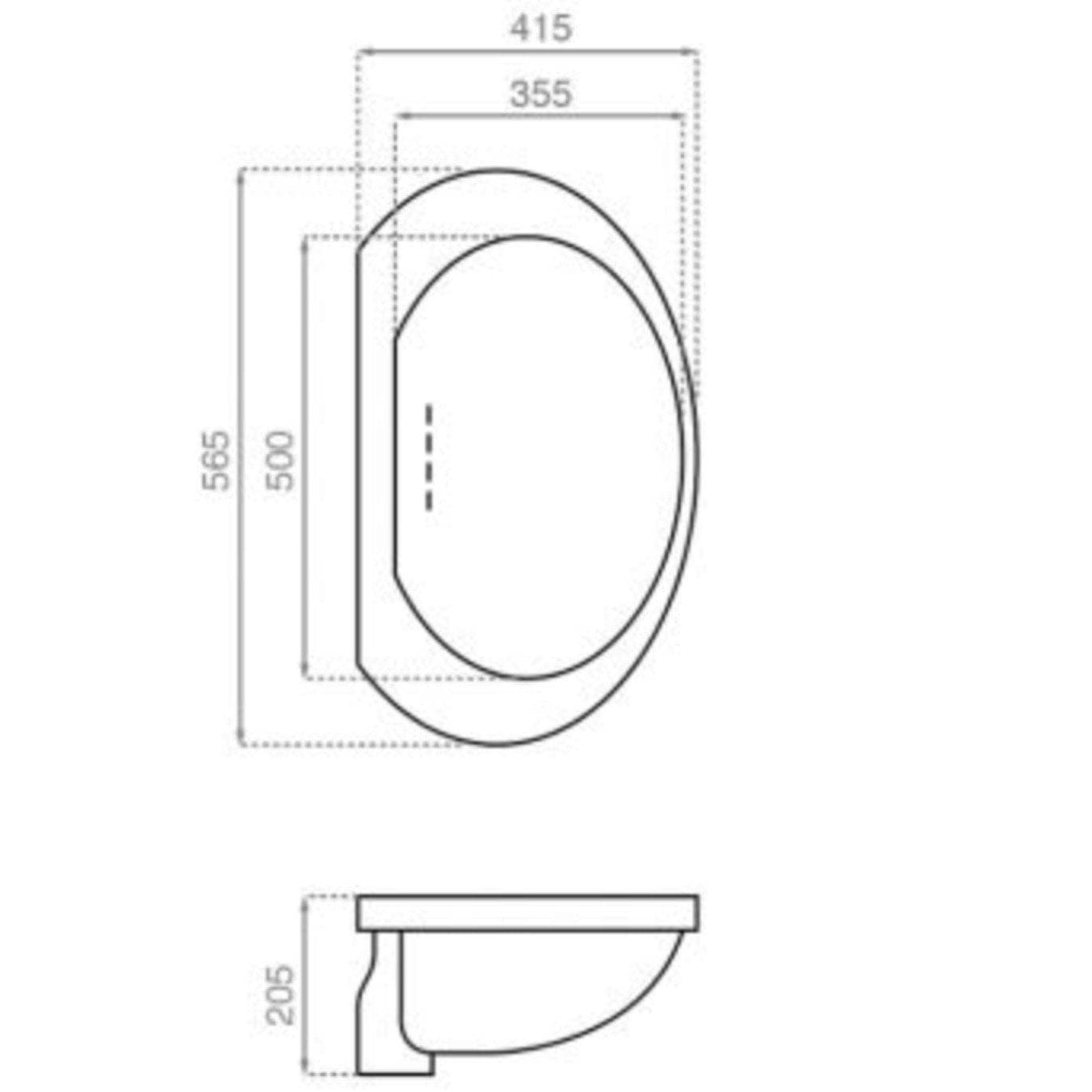 BATHCO 4073 TITANIC 1ST CLASS Lavabo Bajo encastre