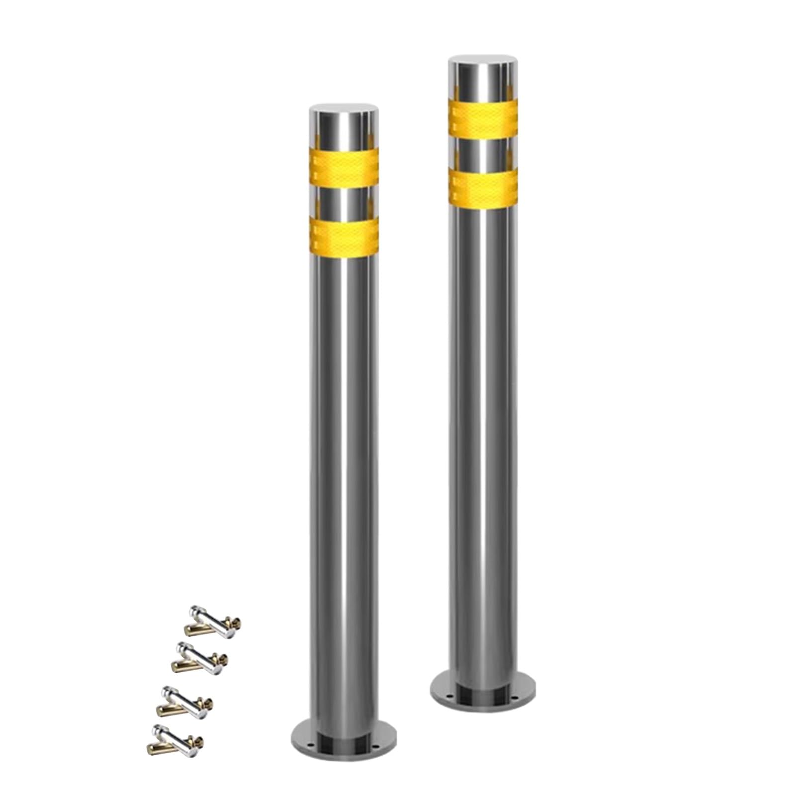 GDMDPTE Safety Parking Bollard Pole - 201 Stainless Steel Barrier for Traffic-Sensitive Areas and Garage Parking Lots