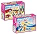 Playmobil® Ensemble de meubles pour maison de poupée 70205 Dollhouse ou maison moderne 9266 : 70207 salon confortable + 70211 salle de bain